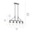 Kichler Everett 5 Light Linear Chandelier