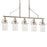 Kichler Everett Linear 5 Light Chandelier, Polished Nickel