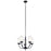 Kichler Kennewick 5 Light Chandelier, Black/Frosted - 52386BK