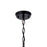 Kichler Kennewick 5 Light Chandelier, Black/Frosted