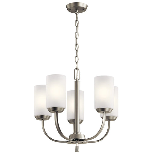 Kichler Kennewick 18.5" 5 Light Chandelier, Brushed Nickel - 52386NI