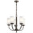 Kichler Kennewick 18.5" 5 Light Chandelier, Olde Bronze - 52386OZ