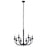 Kichler Kennewick 8 Light Chandelier, Black - 52388BK