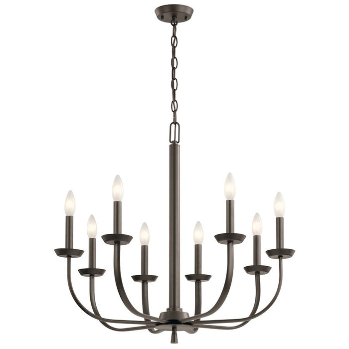 Kichler Kennewick 8 Light Chandelier, Olde Bronze - 52388OZ