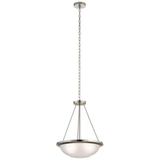 Kichler Ritson 3 Light Pendant, Brushed Nickel - 52393NI