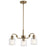 Kichler Aivian 3 Light Chandelier, Weathered Brass - 52397WBR