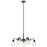 Kichler Aivian 5 Light Chandelier, Black/Clear - 52398BK