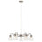 Kichler Aivian 5 Light Chandelier, Nickel Textured/Clear - 52398NI