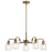 Kichler Aivian 5 Light Chandelier, Weathered Brass - 52398WBR