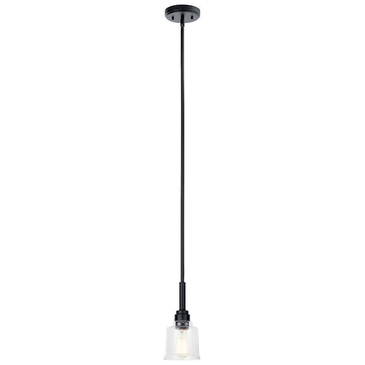 Kichler Aivian 1 Light Mini Pendant, Black/Clear - 52399BK