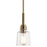 Kichler Aivian 1 Light Mini Pendant, Weathered Brass