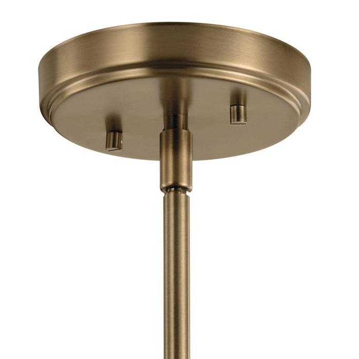 Kichler Aivian 1 Light Mini Pendant, Weathered Brass