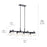 Kichler Aivian 8 Light Linear Chandelier