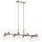 Kichler Aivian 8 Light Linear Chandelier, Nickel Textured/Clear - 52400NI