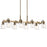 Kichler Aivian Linear 8 Light Chandelier, Weathered Brass