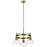 Kichler Eastmont 3 Light Chandelier, Brushed Brass/Clear - 52402BNB