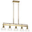 Kichler Eastmont 5 Light Linear Chandelier, Brushed Brass/Clear - 52404BNB