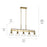 Kichler Eastmont 5 Light Linear Chandelier