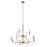 Kichler Kimrose 12 Light Chandelier, Brushed Natural Brass - 52412BNB