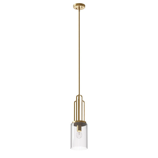 Kichler Kimrose 1 Light Mini Pendant, Brushed Natural Brass - 52414BNB