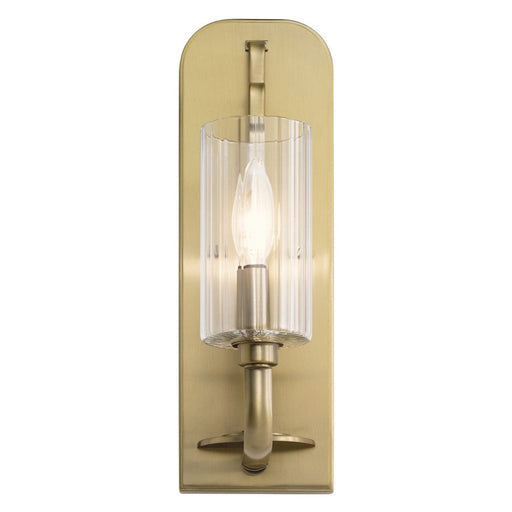 Kichler Kimrose 1 Light Wall Sconce, Brushed Natural Brass - 52415BNB