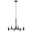 Kichler Torvee 6 Light 20" Chandelier, Black - 52424BK