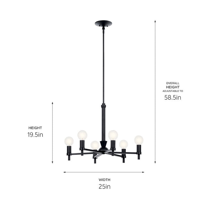 Kichler Torvee 6 Light 20" Chandelier