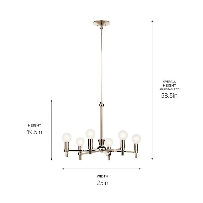 Kichler Torvee 6 Light 20" Chandelier