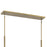 Kichler Torvee Linear 5 Light Chandelier, Brushed Natural Brass