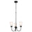 Kichler Erma 3 Light Chandelier, Black - 52442BK