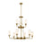 Kichler Vetivene 9 Light Chandelier, Natural Brass/Opal - 52452NBR