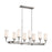 Kichler Vetivene Linear 8 Light Chandelier, Classic Pewter/Opal - 52453CLP