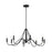 Kichler Freesia 8 Light Chandelier, Textured Black - 52456BKT