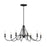 Kichler Freesia Oval 8 Light Chandelier, Textured Black - 52457BKT