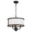 Kichler Heddle 3 Light Chandelier/Semi Flush Mount, Textured Black - 52465BKT