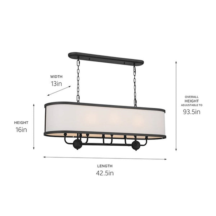 Kichler Heddle Linear 8 Light Chandelier