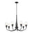 Kichler Melis 7 Light Chandelier, Black/Transparent - 52469BK