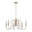 Kichler Karthe 6 Light 16" Chandelier, Brushed Nickel - 52470NI