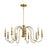 Kichler Karthe 9 Light Chandelier, Natural Brass - 52471NBR