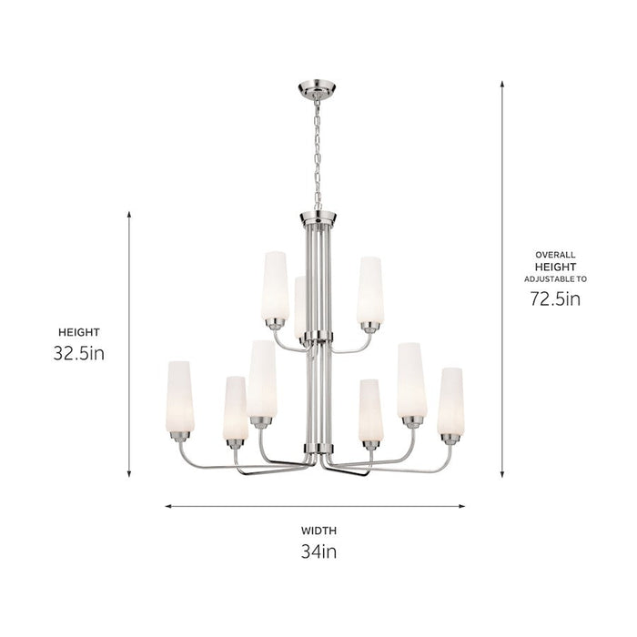 Kichler Truby 9 Light Chandelier