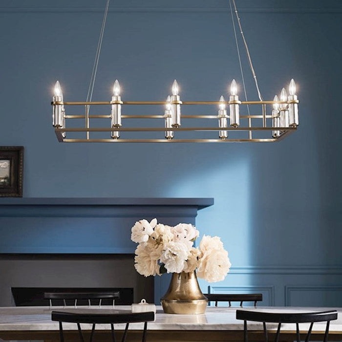 Kichler Rosalind 12 Light Linear Chandelier