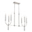 Kichler Florence 6 Light Linear Chandelier, Polished Nickel - 52495PN