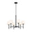 Kichler Ali 6 Light Chandelier, Black - 52500BK