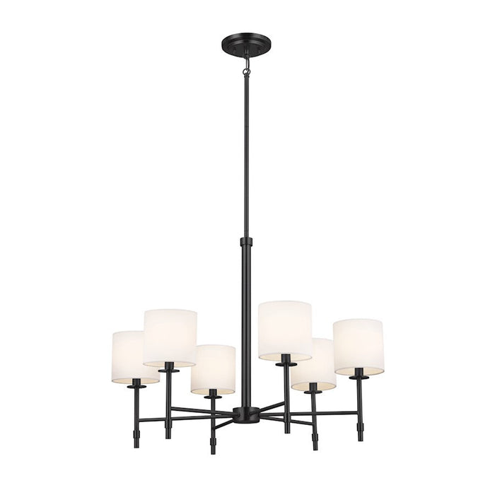 Kichler Ali 6 Light Chandelier, Black - 52500BK