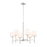 Kichler Ali 6 Light Chandelier, Polished Nickel - 52500PN