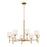 Kichler Ali 8 Light Chandelier, Brushed Natural Brass - 52502BNB