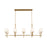 Kichler Ali 10 Light Linear Chandelier, Brushed Natural Brass - 52503BNB