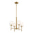 Kichler Ali 4 Light Chandelier, Brushed Natural Brass - 52504BNB