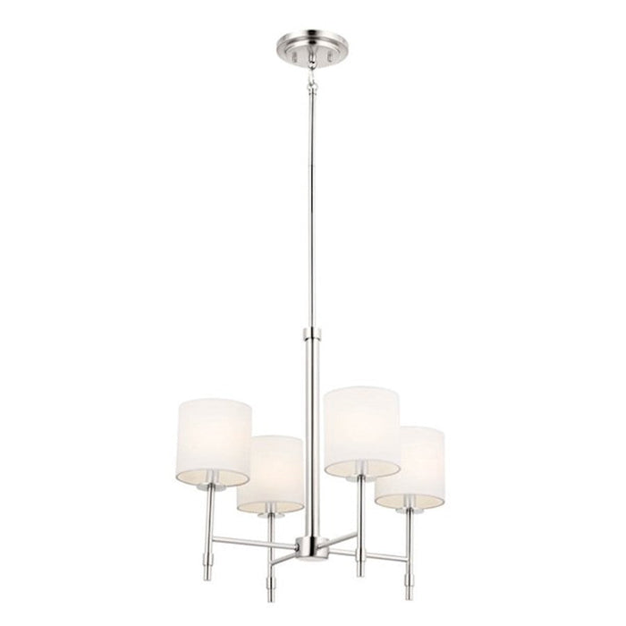 Kichler Ali 4 Light Chandelier, Polished Nickel - 52504PN