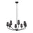 Kichler Adeena 8 Light Chandelier, Black - 52509BK